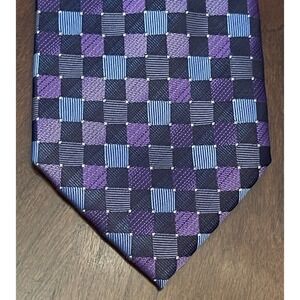Architect Blue Purple 100% Polyester Men’s Neck Tie Made In China